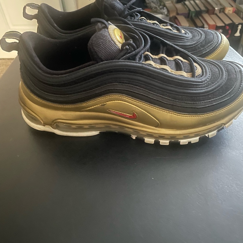 Nike Air Max 97 Black and Gold Sneakers